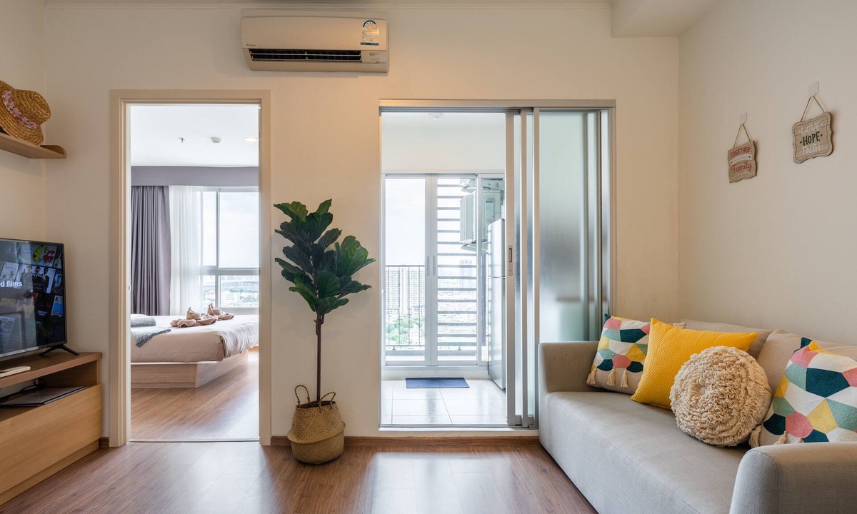 Bang Sue Condo | Long stay room 2min walk to MRT near Chatuchak