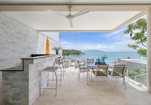 BEACHSIDE VILLA - B18 - at Bayside Luxury Villas Samrong Bay Beach, 4 BED 5 BATH, SEA & SUNSET VIEWS, only 200m walk to the Beach
