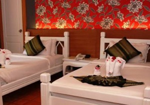 Superior garden view in beachfront resort and spa