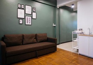 T3 TWO Bedrooms WIFI Full kitchen 1 min to BTS