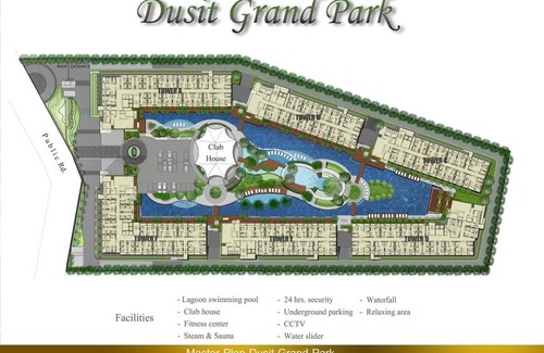 South Pattaya Apartment | Dusit Grand Park Pattaya Studio 26 sqm