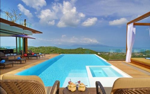 Bophut Hills Villa | 7 Bedroom Sea Blue View Villa SDV080C - 5 Star with Staff-By Samui Dream Villas