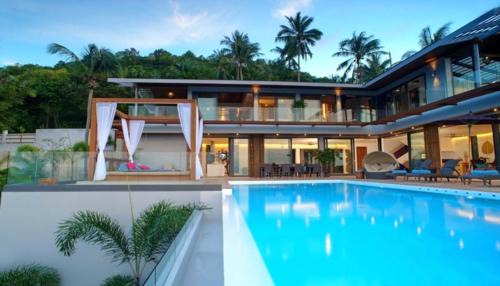 Bophut Hills Villa | 7 Bedroom Sea Blue View Villa SDV080C - 5 Star with Staff-By Samui Dream Villas