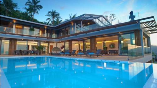 Bophut Hills Villa | 7 Bedroom Sea Blue View Villa SDV080C - 5 Star with Staff-By Samui Dream Villas
