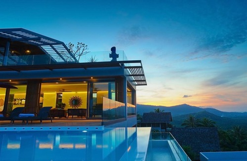 Bophut Hills Villa | 8 Bedroom Sea Blue View Villa SDV080B - 5 Star with Staff-By Samui Dream Villas