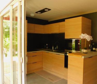 Hasparren Ski Chalet | chalet Paille en Queue, au pays basque avec piscine et vue sur Hasparren