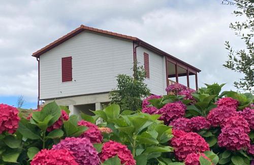 Hasparren Ski Chalet | chalet Paille en Queue, au pays basque avec piscine et vue sur Hasparren