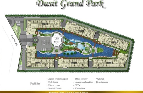 South Pattaya Apartment | Dusit Grand Park Pattaya 1 Bedroom 35 sqm