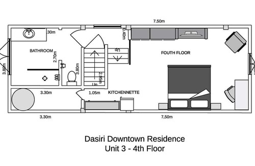 Khlong Toei Nuea Apartment | Fabulous Third Floor Apartment Dasiri Downtown Residence
