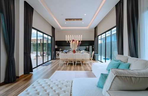 Kao Yai Villa | Hua Hin Pool Villa and Pool table with 3 bedrooms, 3 bathrooms near Cha-Am beach
