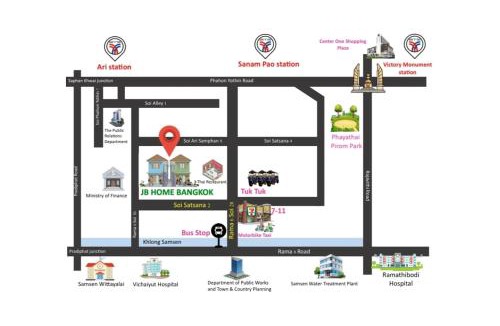 Sanam Pao Hostel | JB Home Bangkok - Victory monument