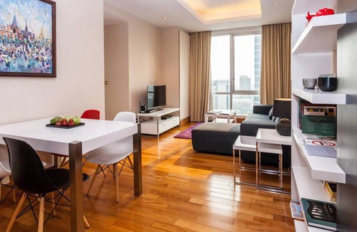 Yan Nawa Apartment | Serviced 2 Bed Sky Villa with View, Pool and BTS