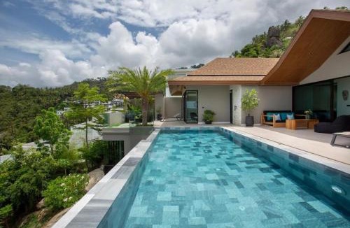 Lamai City Center Villa | Villa Swann 4br Panoramic Sea View & Pool