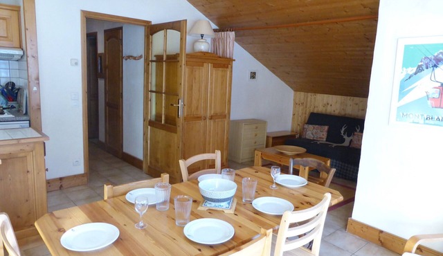 3-room apartment, balcony, parking, Contamines-Montjoie
