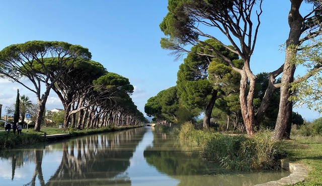 Air-conditioned house near the Canal du Midi, 15 minutes from Narbonne, sea and countryside