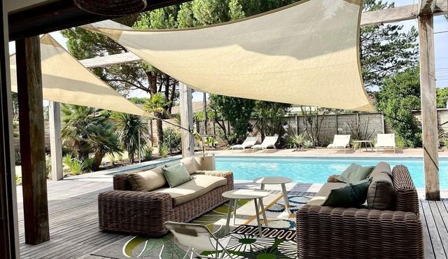 Maison architecte avec piscine - Bassin d'Arcachon - 500m from the beach - 10 pers.