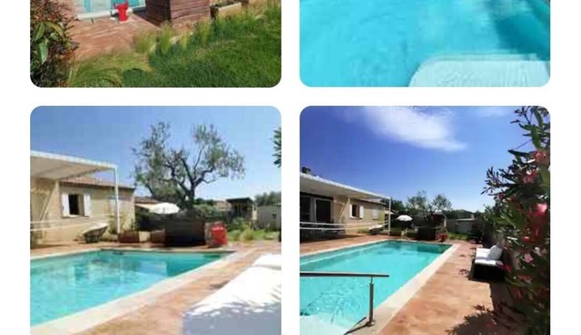 Warm and luminous studio pool house between the Alpilles and the Lubéron.
