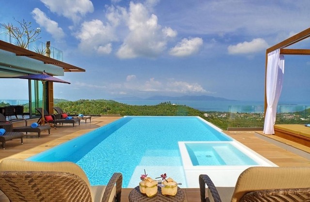 8 Bedroom Sea Blue View Villa SDV080B - 5 Star with Staff-By Samui Dream Villas