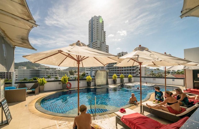 Absolute Bangla Suites, night walking street, rooftop pool L-04