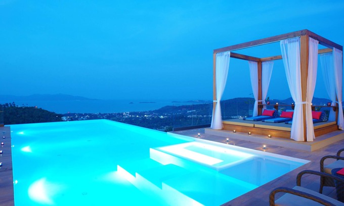 Bophut Hills House | 6 Bedroom Sea View Villa Blue SDV080C-By Samui Dream Villas