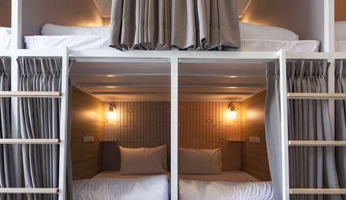 Bed in 8-Bed Female Dormitory Room