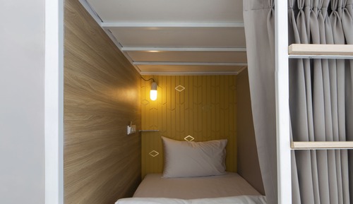Bed in 12-Bed Mixed Dormitory Room ( En Suite Bathroom)