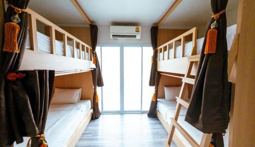 Bunk Bed in Mixed Dormitory Room with balcony